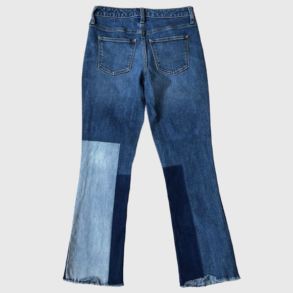 Universal Threads High Rise Kick Boot Crop Multi-tone Denim jeans size 00 - Picture 6 of 10